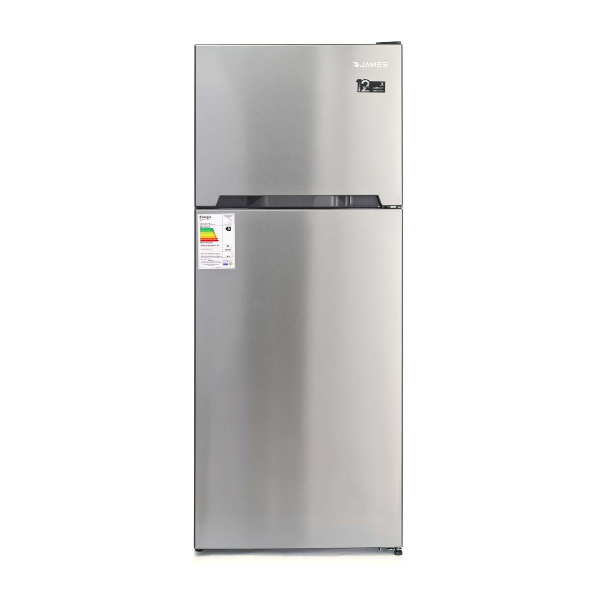 HELADERA JAMES FRÍO SECO - 400-LITROS GRIS FRIO SECO RJ 575 INV INOX 