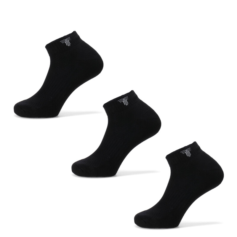 Medias Unisex Tiffosi Soquete Tripack Negro