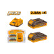 Imagen de Kit 2 Baterías INGCO FBCPK2212 20V 2.0Ah + Cargador P20S