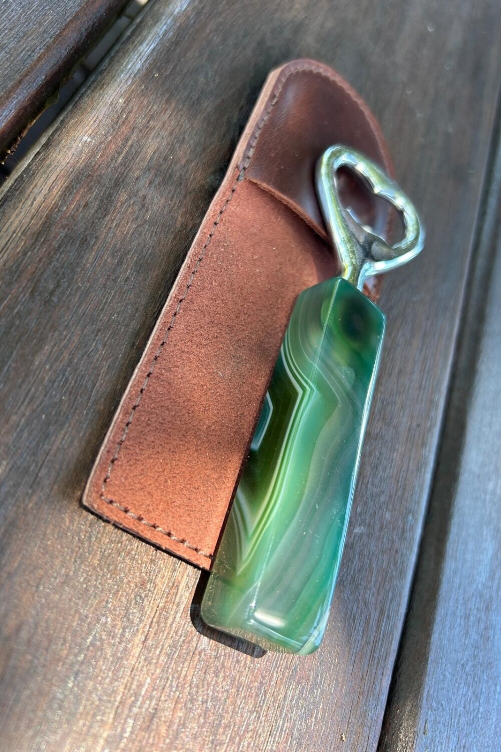 Long Beer Opener Verde / Chocolate