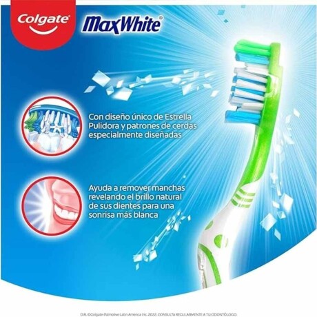 Cepillo Colgate Max White Medio X2 ¿ Blanqueamiento Dental Cepillo Colgate Max White Medio X2 ¿ Blanqueamiento Dental
