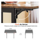 VASAGLE Mesa de Cocina Extensible Rectangular con Bisagras – Mesa de Comedor Plegable para 2-4 Personas Sin Color