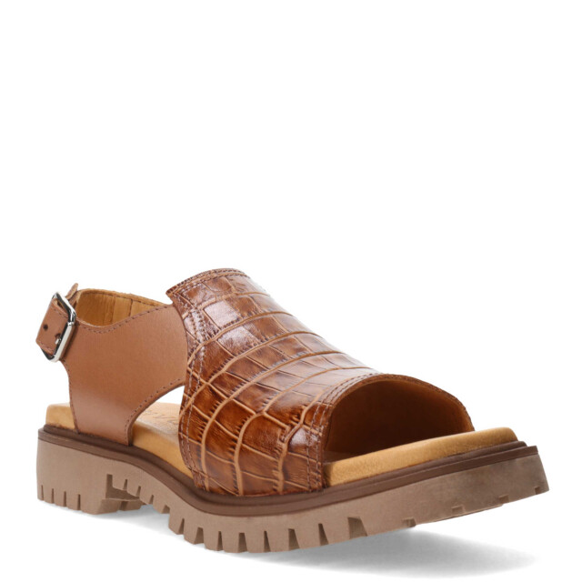 Sandalia de Mujer Furtiva Marrón (Croco)