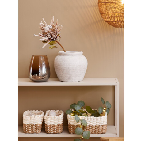 Maceta JOKUM Ø24xA21cm gres porcelánico Gris