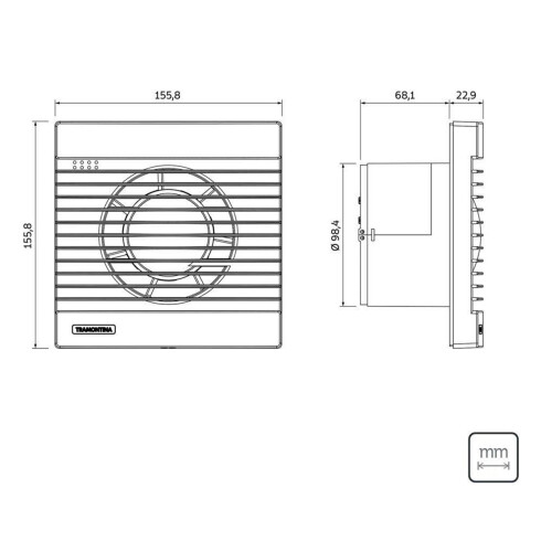 Extractor Baño Para Pared O Techo Tramontina 220V / Pot 15W 000