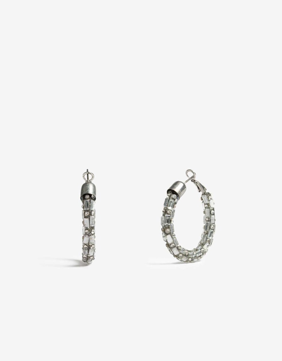 Argollas De Strass Night - Cristal 