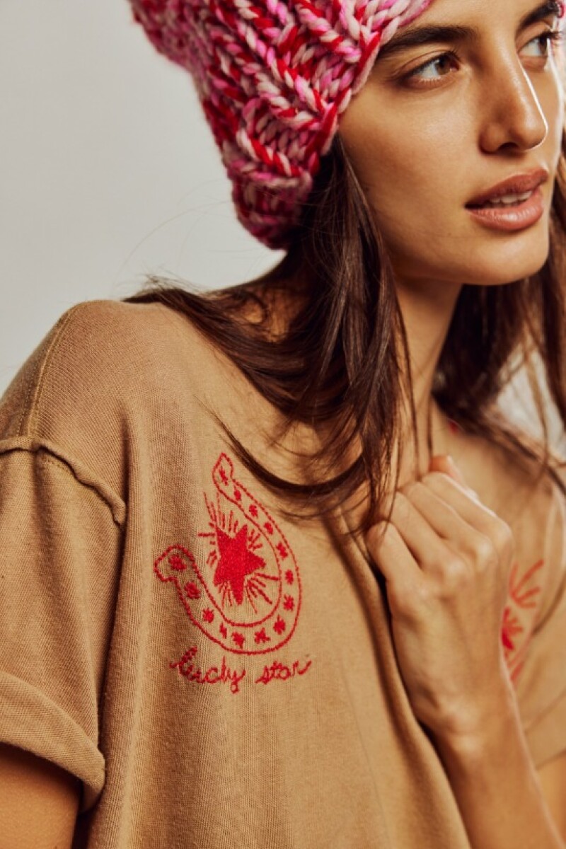CAMISETA HORSIN AROUND Marron