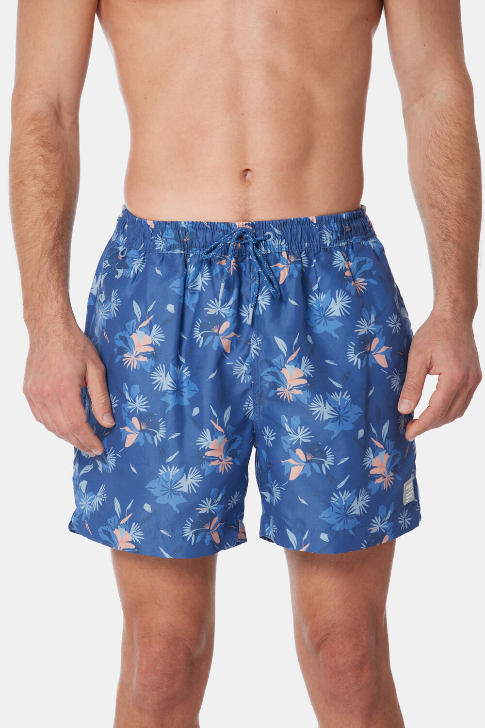 SHORT DE BAÑO ESTAMPADO Azul