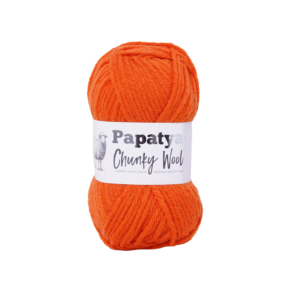 chunky wool - orange 