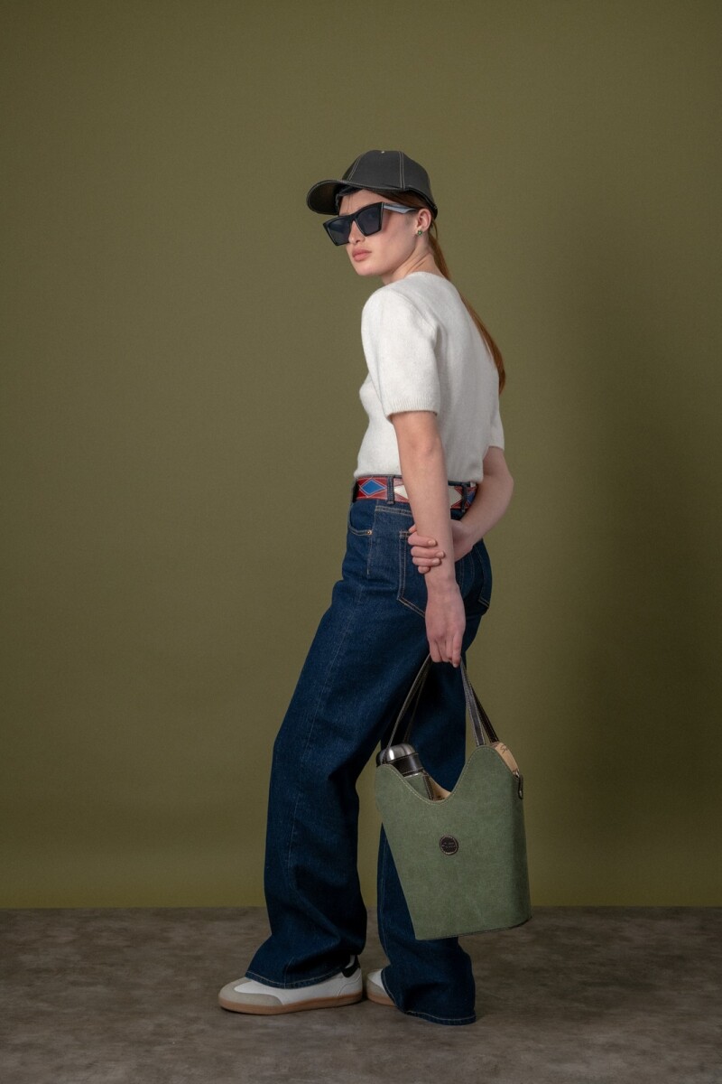 Matera canasto lona Verde