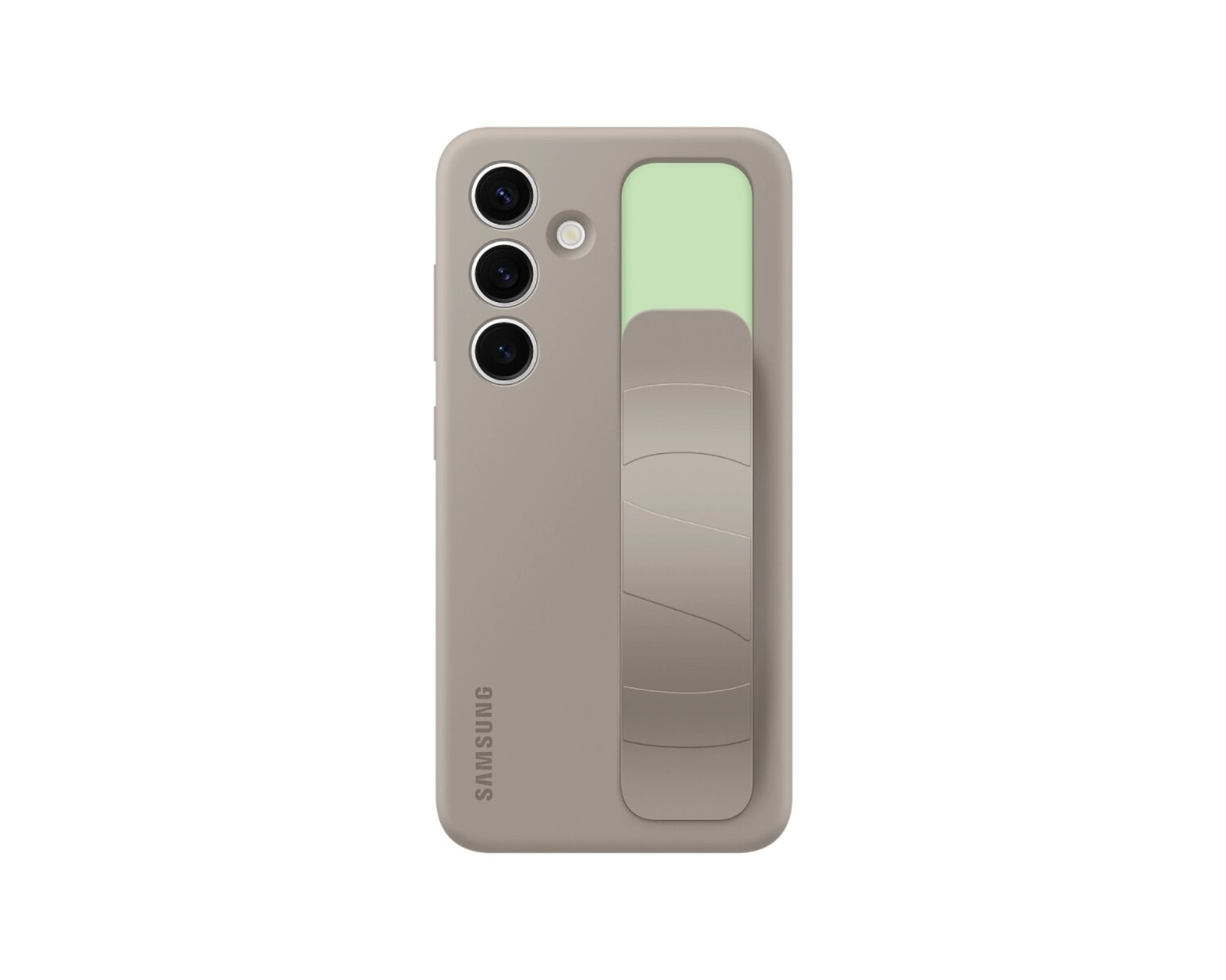 Funda Samsung Standing Grip Case con Correa y Soporte para Galaxy S24 - Beige 