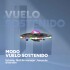 Drone Ovni Ufo Nave Espacial Luces RGB Control Remoto 80 Mts Color Negro