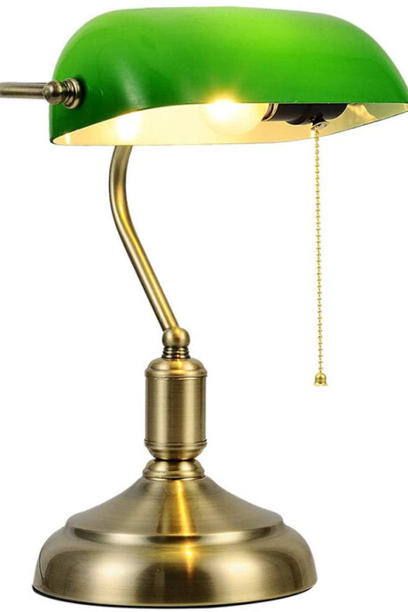 Lámpara De Banquero Lámpara De Escritorio Con Interruptor verde