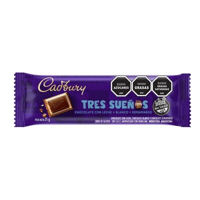 Chocolate Cadbury Tres Sueños 25 Grs. Chocolate Cadbury Tres Sueños 25 Grs.