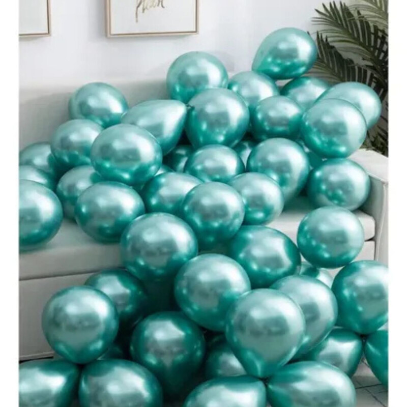 Globos R12 Cromados x10 Verde Oscuro
