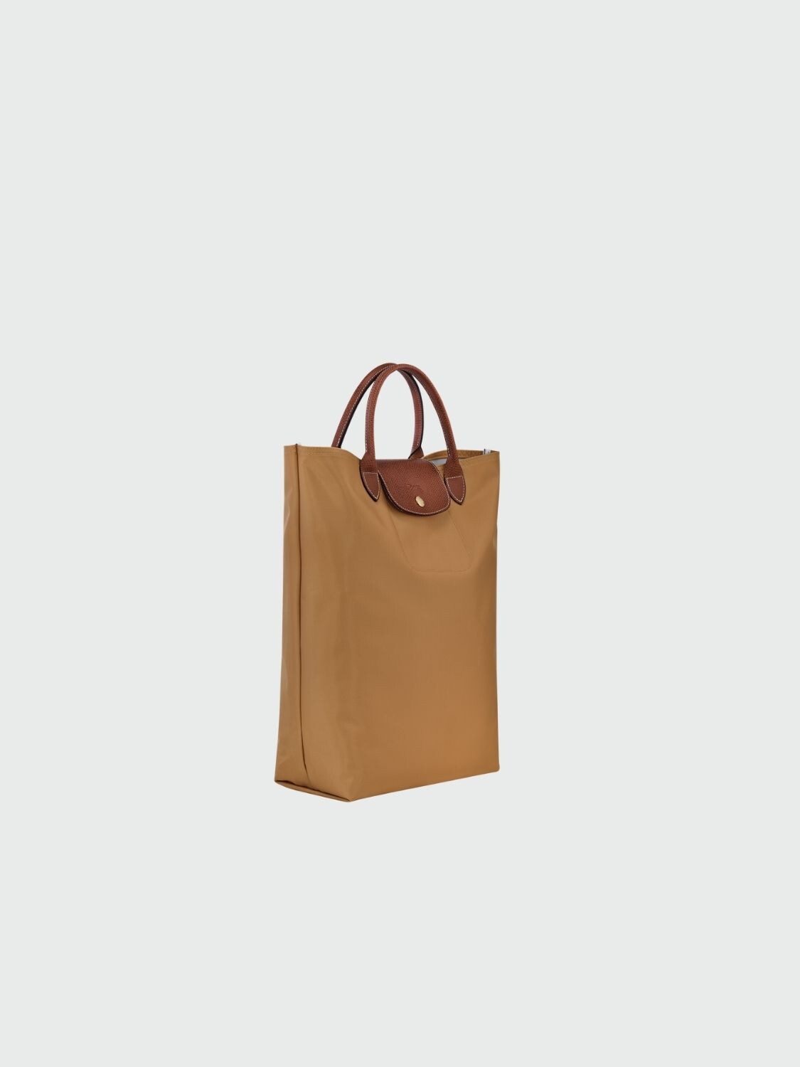 Longchamp - Cartera Tote plegable, de nylon y asa corta, Le pliage M Beige