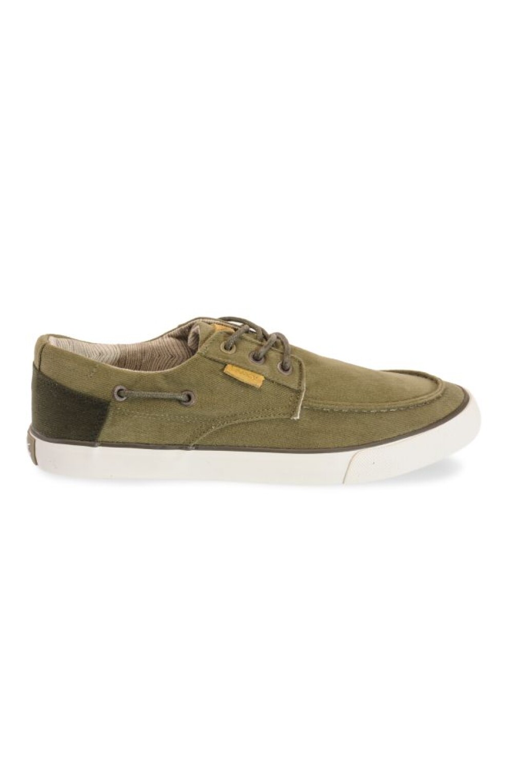 ZAPATO NÁUTICO EN CANVAS BICOLOR Verde