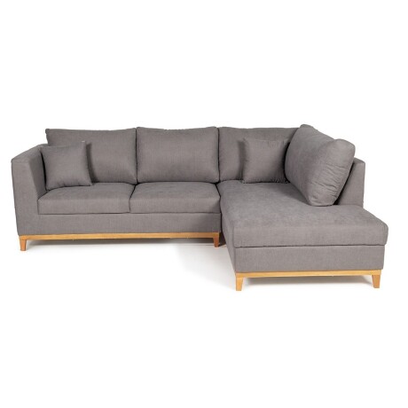 Rinconera Belfast - Tela Microfibra - Chaise derecho 2160 (Grafito)