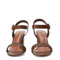 Sandalias de Mujer Bottero Taco Alto Marrón Café