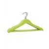 PERCHA PLAST VERDE LIMON 32X19.5CM 3PZAS Unica