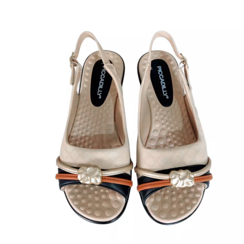 Sandalia de dama Piccadilly BLACK/GOLD