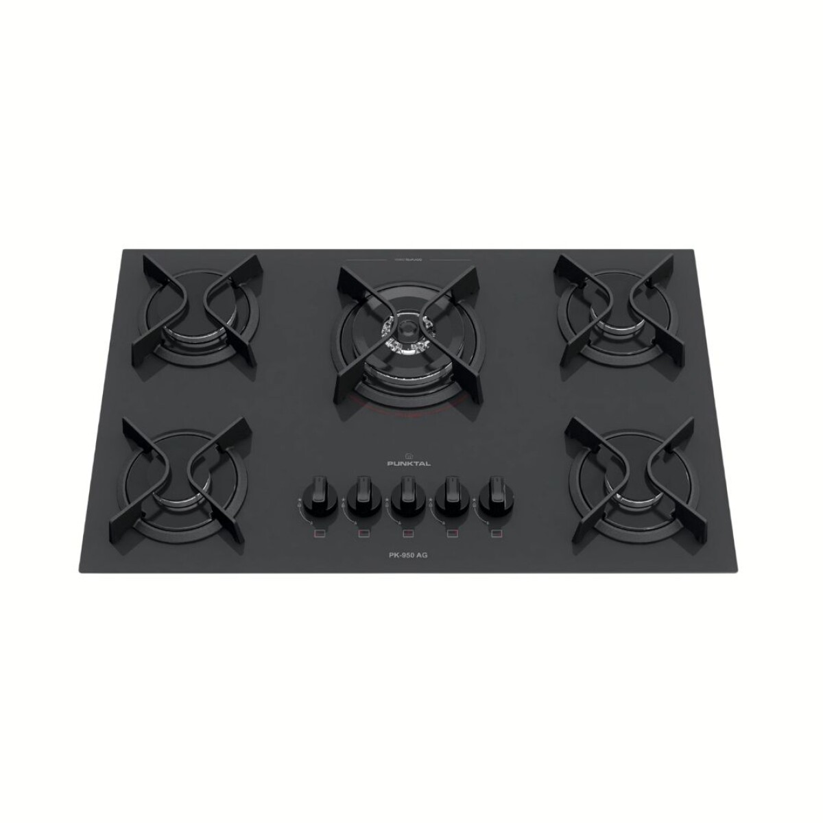 Anafe De Empotrar Vidrio Negro - Modelo PK- AG 950 5 Hornallas - Punktal 