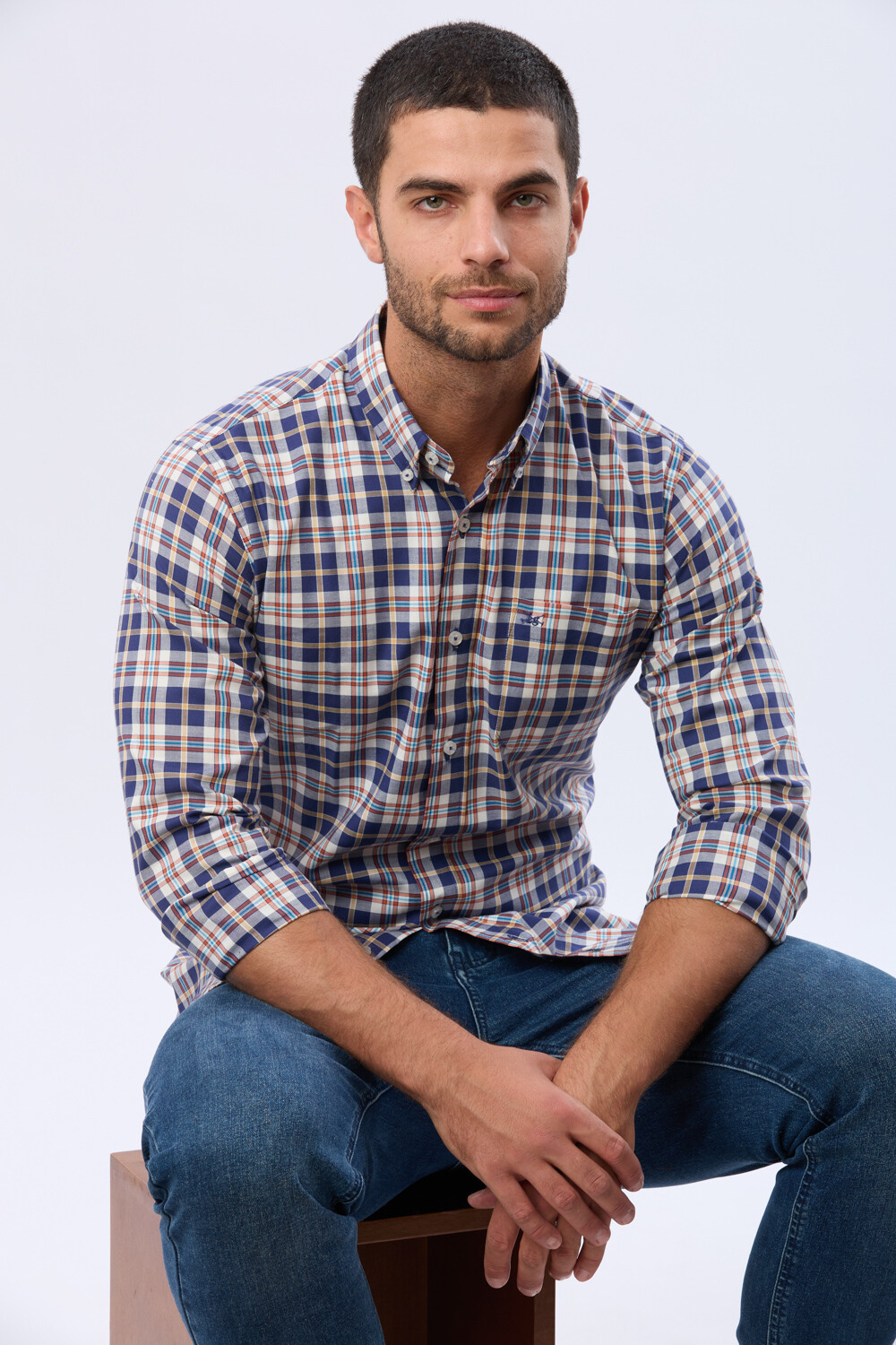 CAMISA SPORT A CUADROS Unico