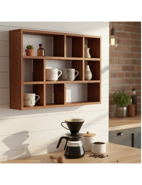 REPISA ESTANTE PARA TAZAS 30X40 CM 9 DIVISIONES REPISA ESTANTE PARA TAZAS 30X40 CM 9 DIVISIONES