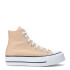Championes de Mujer Converse Ctas All Star Lift Platform HI Beige - Blanco