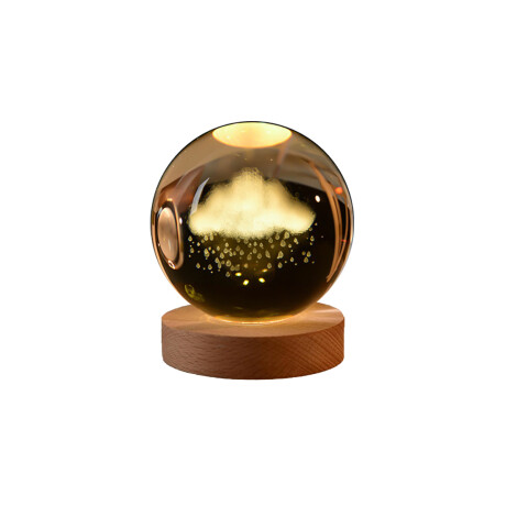 Lampara Veladora Con Esfera de 10 cm de diametro De Vidrio Nube
