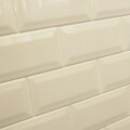 CERÁMICA BISELADA CREMA BX "A" 10X20 CM Cerámica Biselada Crema Bx "a" 10x20 Cm