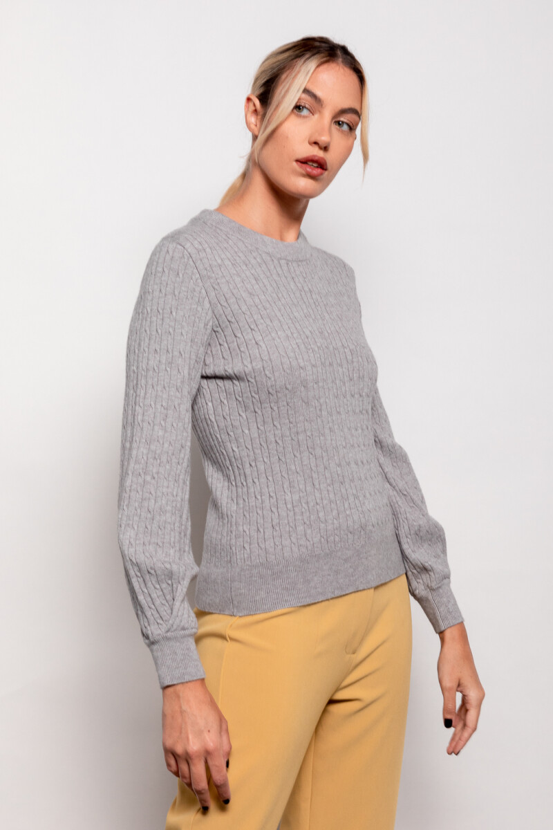 SWEATER LUCIA Gris Melange