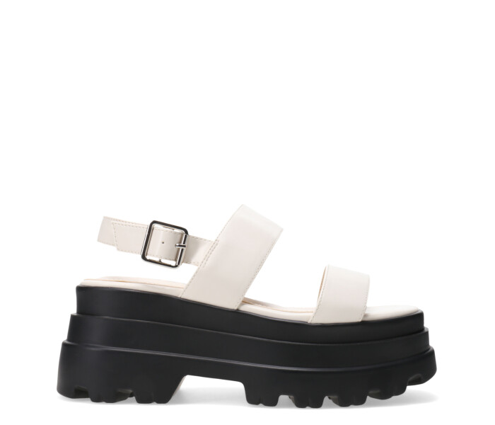 Sandalia LURIX con plataforma Beige