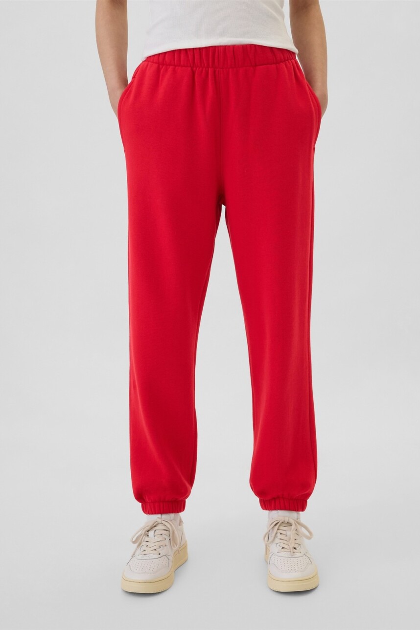 Pantalón Deportivo Con Puño Mujer Modern Red