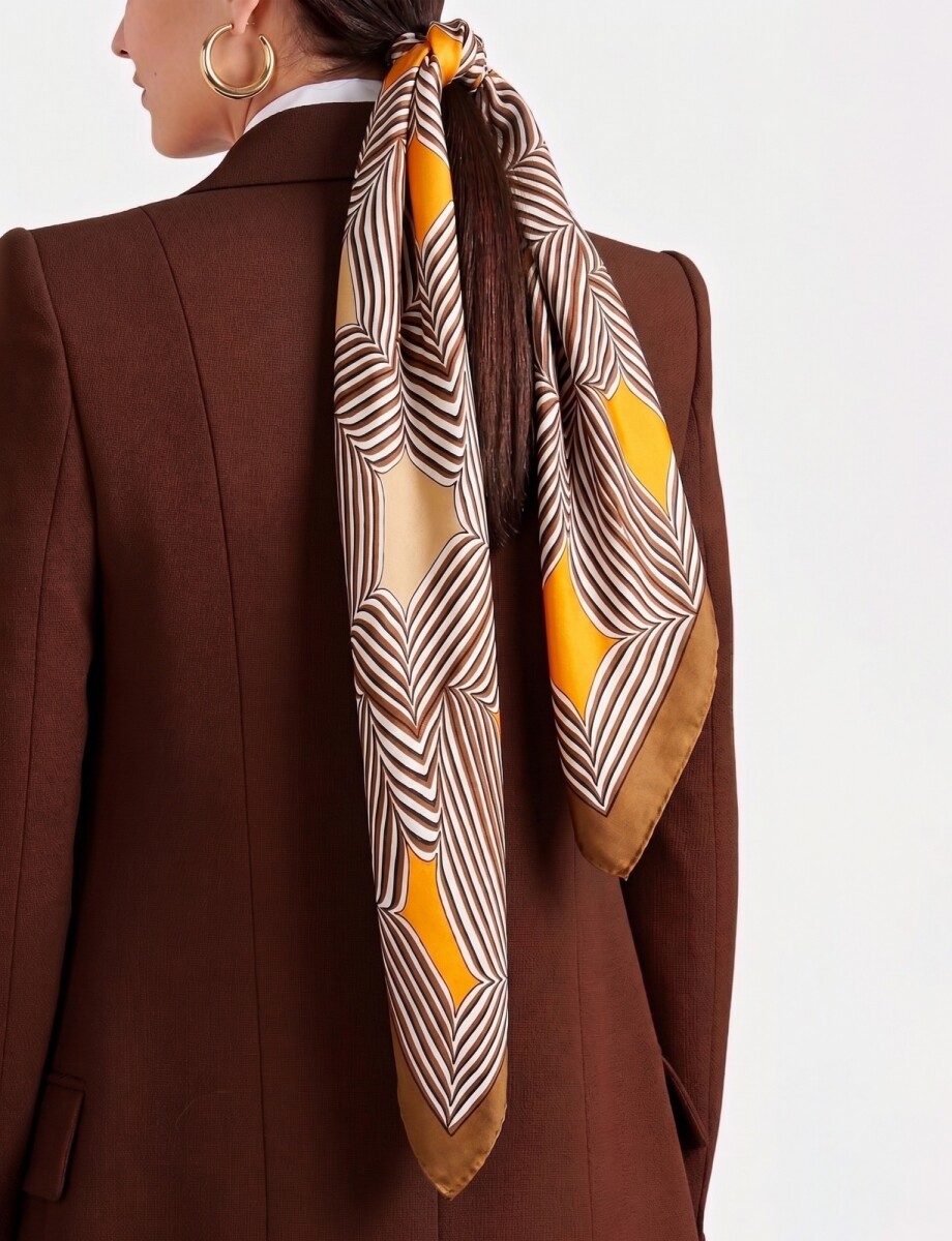 Pashmina Geo - Marron/multi 