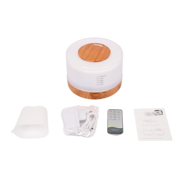 Aromatizador Vaporizador Humidificador Madera Led 500ml Aromatizador Vaporizador Humidificador Madera Led 500ml