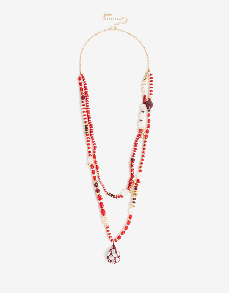 Collares Largos Canutillos Collar Largo Beads - Dorado