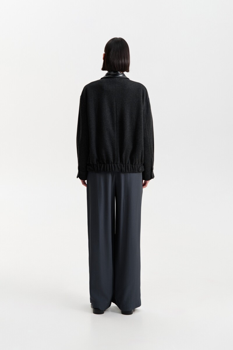 CHAQUETA BOMBER Negro