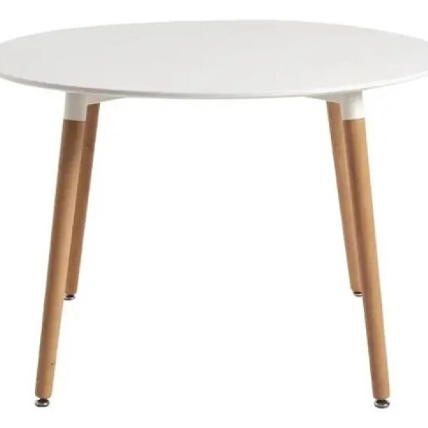 Mesa Comedor Cocina Milán Redonda Laqueada 80Cm Premium Ax Blanco 1