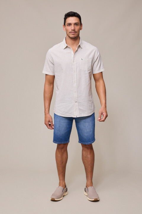 BERMUDA JEAN TIZINO POLANCO Azul Medio