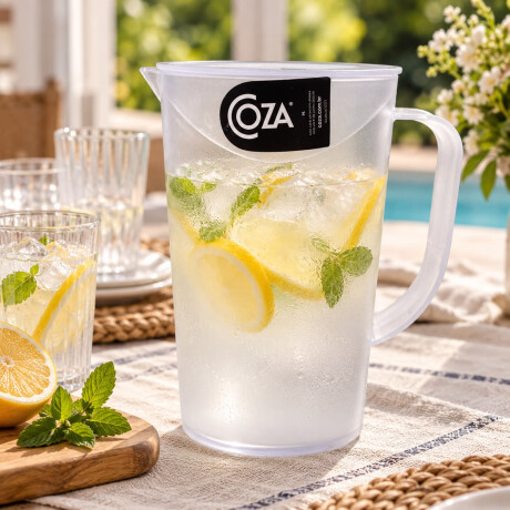 Jarra de Acrílico Esmerilado con Asa y Pico Vertedor 1 Litro – Coza Jarra de Acrílico Esmerilado con Asa y Pico Vertedor 1 Litro – Coza