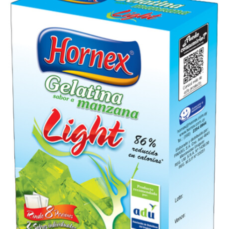 GELATINA HORNEX LIGHT 25G 8P MANZANA GELATINA HORNEX LIGHT 25G 8P MANZANA