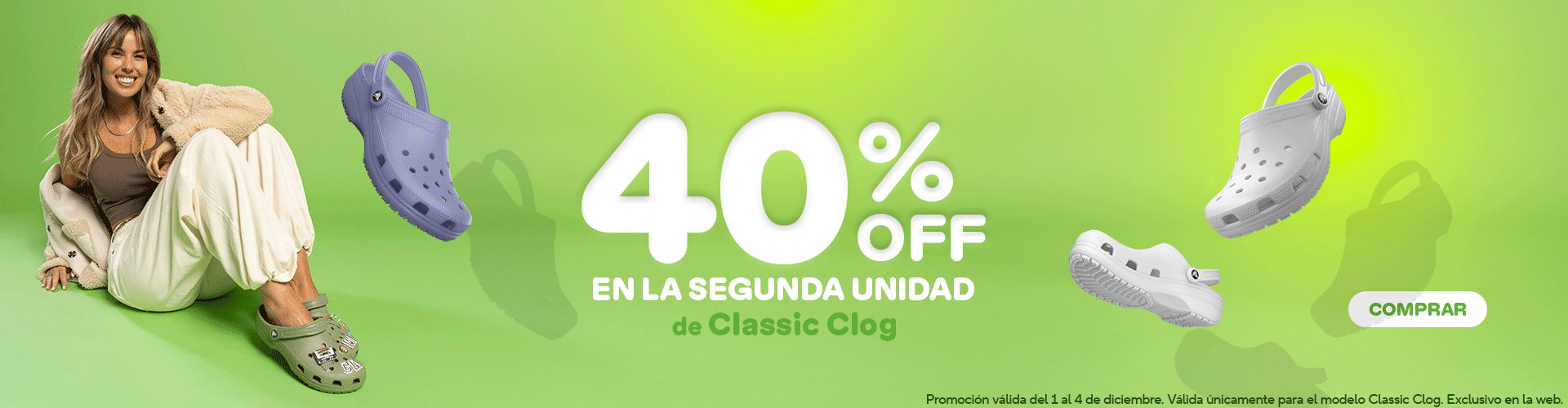 40%off en la segunda unidad