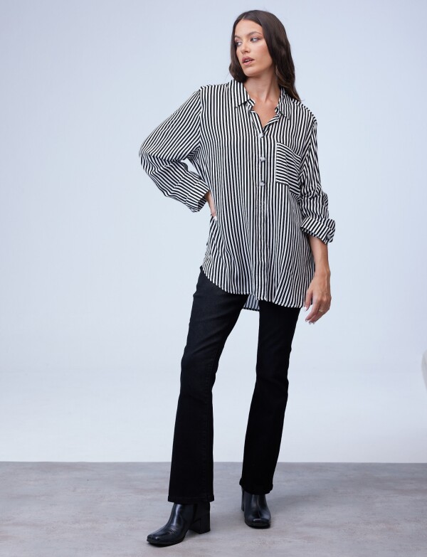 Blusa Oversize NEGRO/BLANCO