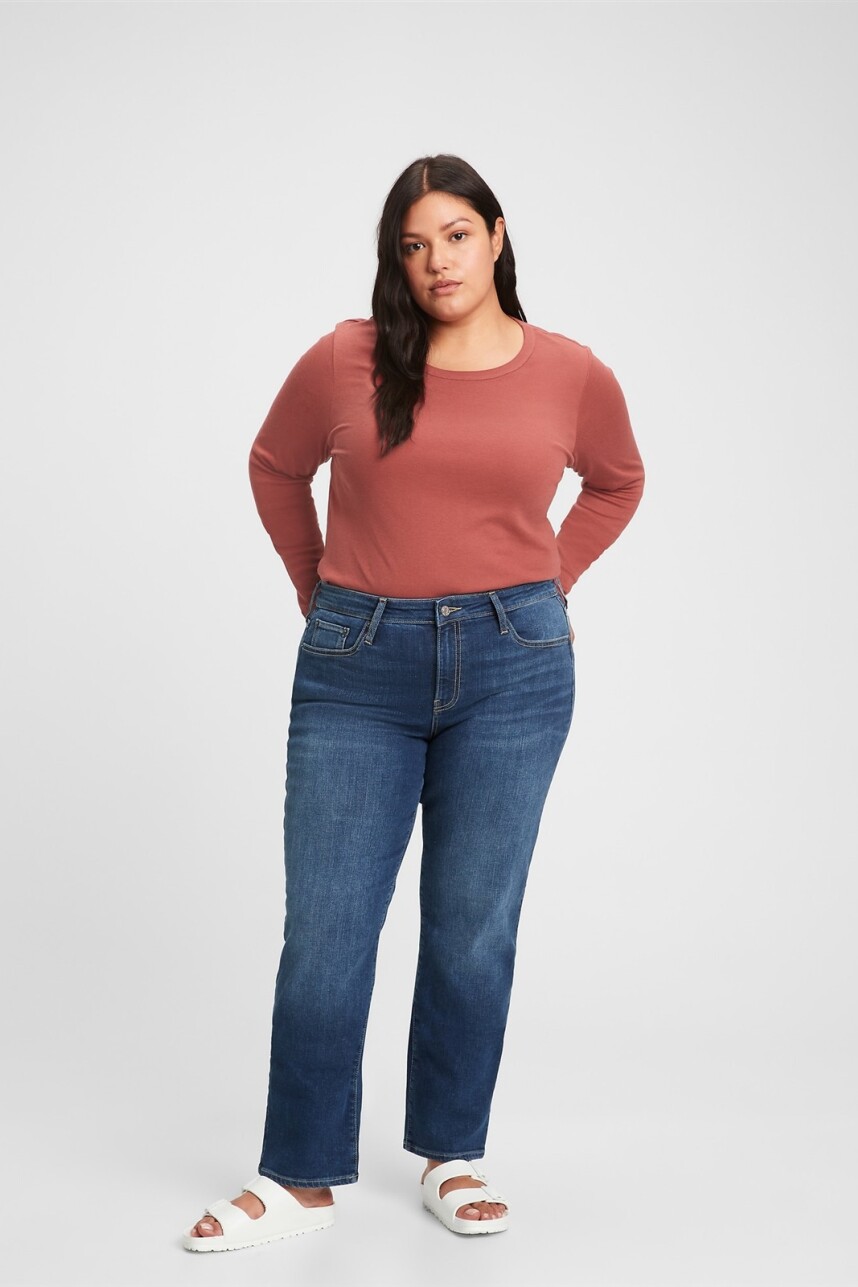 Jean New Classic Straight Mujer Dark Nieves