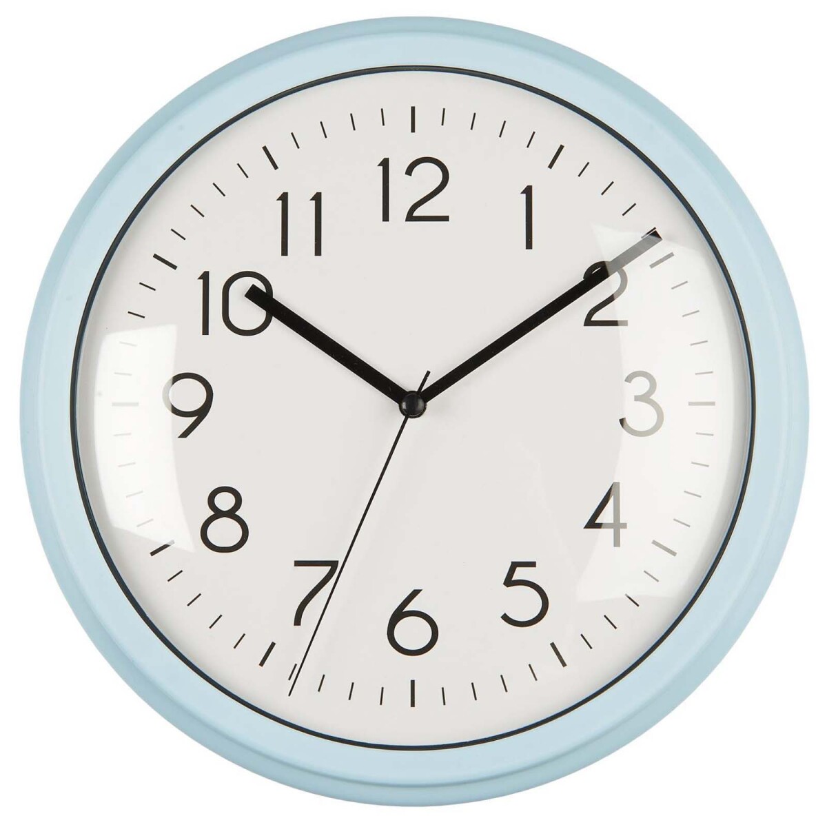 RELOJ PARED - PLASTICO CELESTE 9707 