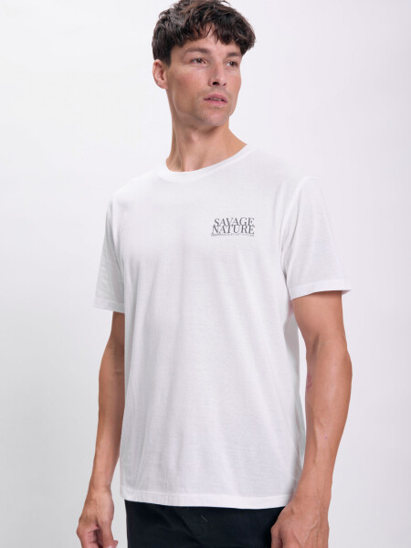 Remera estampa Nature Blanco
