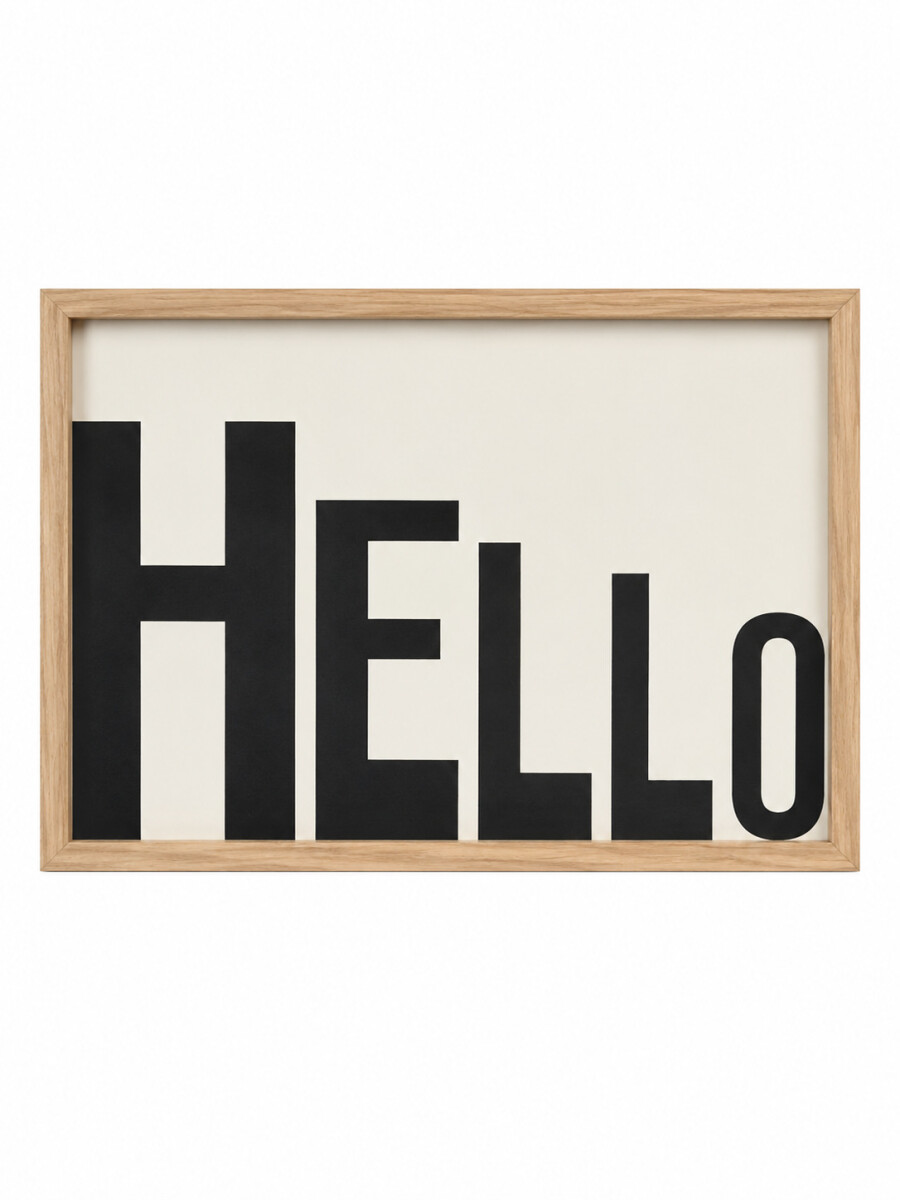 CUADRO HELLO - BLANCO 