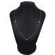 Collar En Oro 18K Con Detalle De 5 Brillantes Collar En Oro 18K Con Detalle De 5 Brillantes