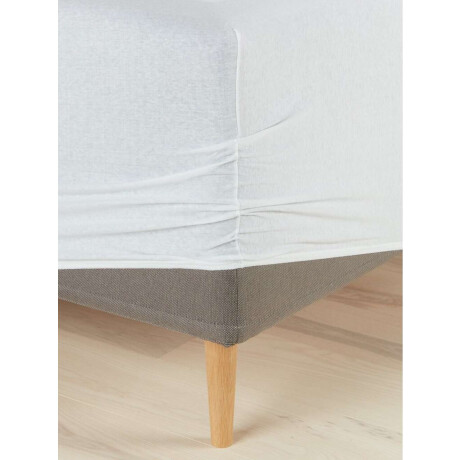 Sabana Bajera Jersey Jenny 140/150X200X35 Blanco
